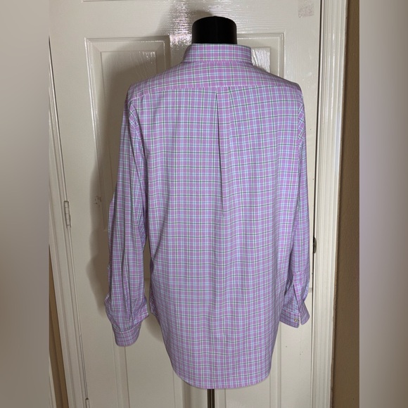 Ralph Lauren Shirt Mens XXL Pink Slim Fit Button Up Performance Pony - Picture 3 of 9